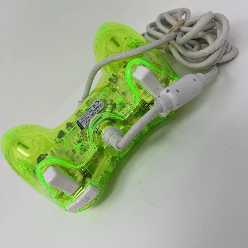 XBOX 360 GREEN ROCK CANDY WIRED CONTROLLER 037-010 No Breakaway